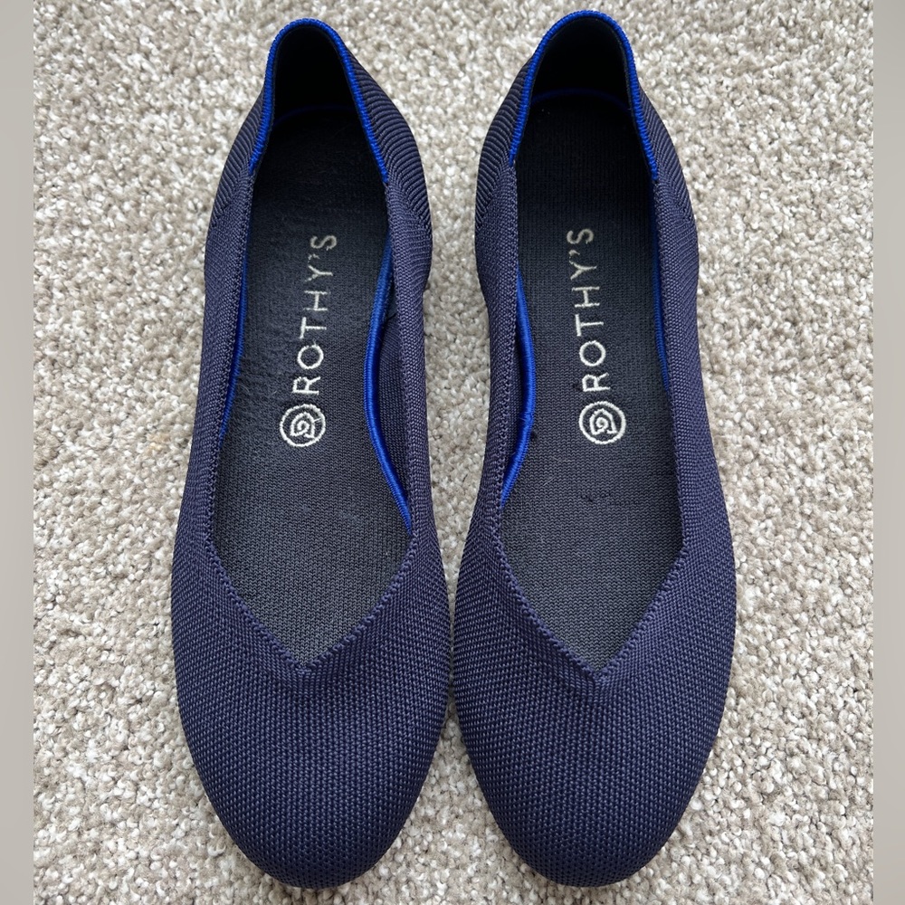 Rothy's Maritime Navy Blue The Flat Size 9.5